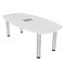 Skutchi Designs 33.5 in W, 69.5 in L, 29 in H, Engineered Wood Top, White HAR-ABOT-34X70-POST-ELEC-WHCYPRESS - alternate 1
